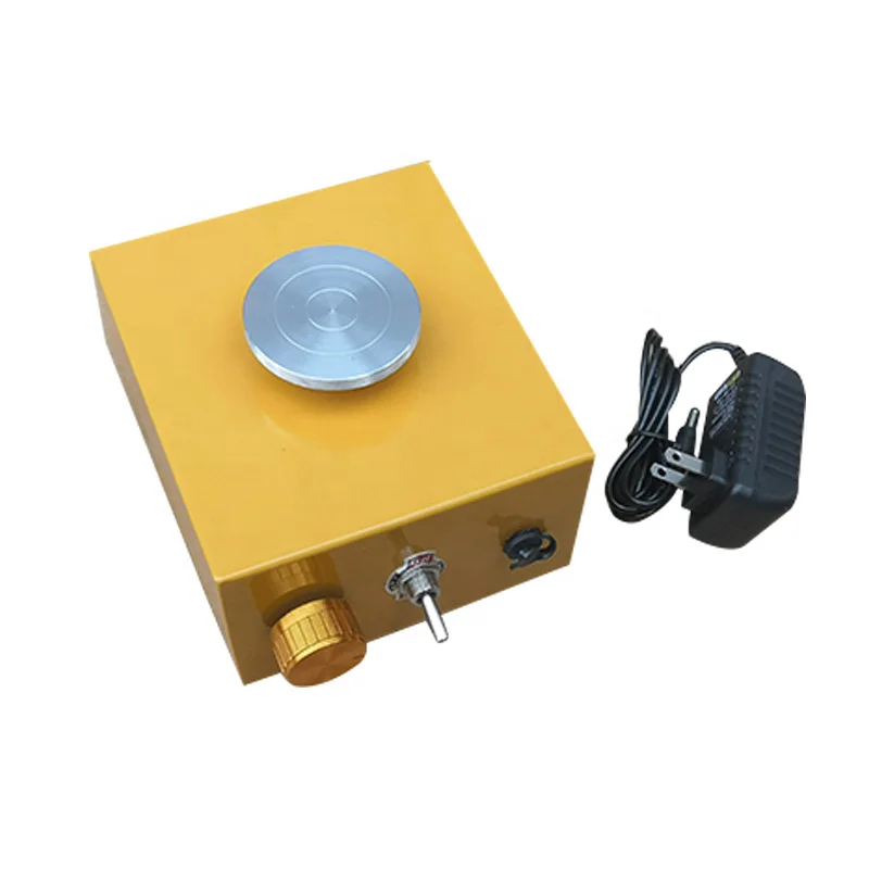 DIY Clay Tool with Tray for Ceramics Work Clay Arts&Crafts  Electric Pottery Wheel Mini Clay Making Pottery Forming Machine