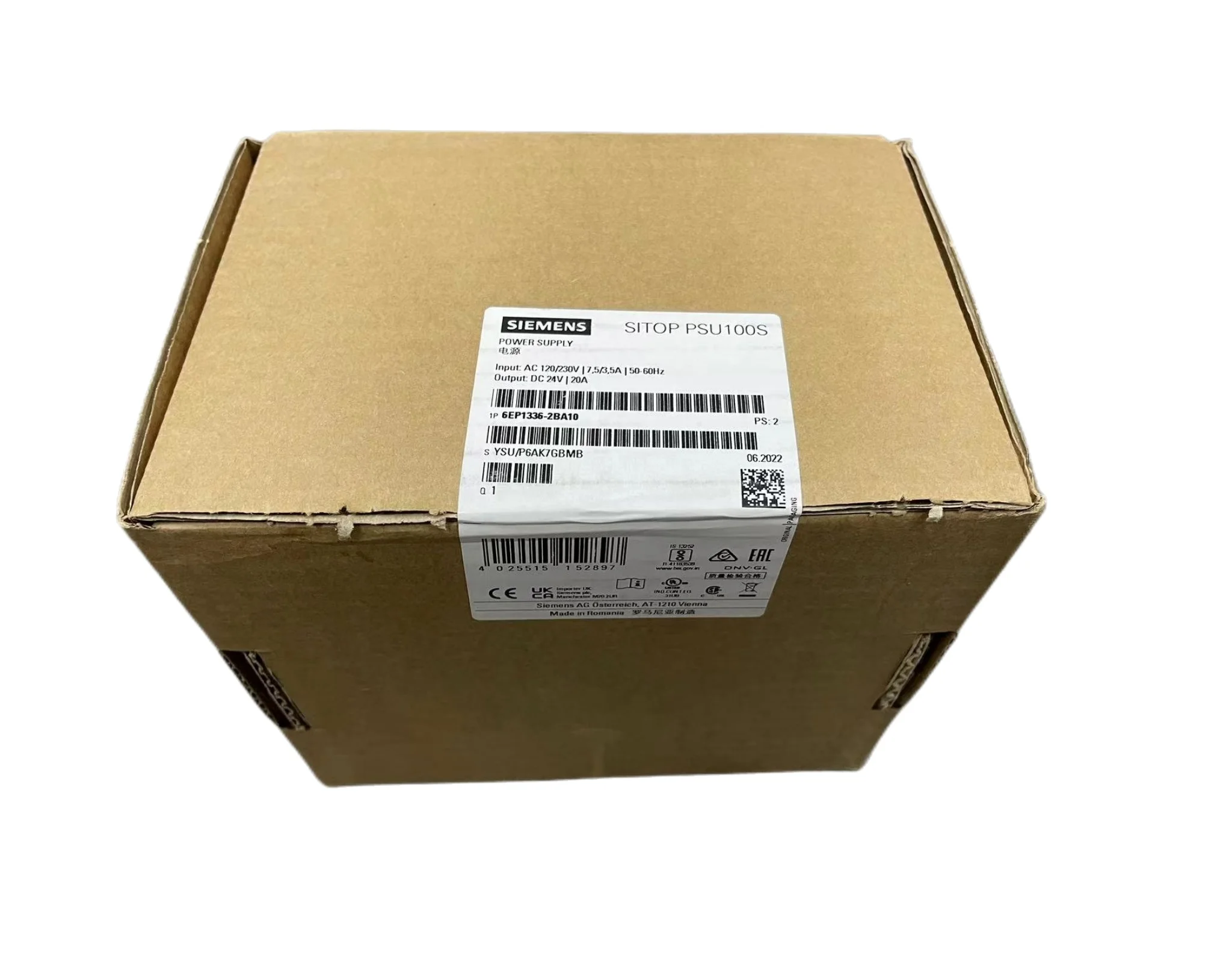 SIEMENS SITOP PSU100S 20A stabilized power supply 6EP1336-2BA10