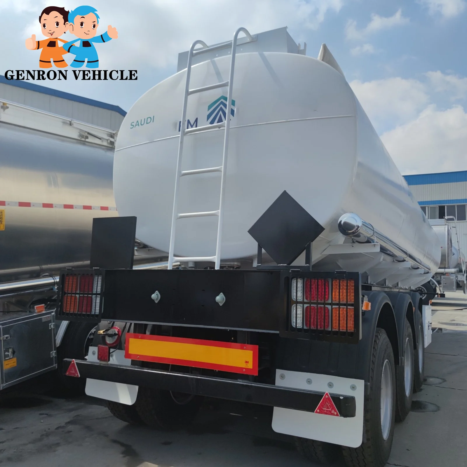 36000L 3 axles  Chemical Liquid Tank Trailer Methanol  Ethanol tanker semi trailer tank truck trailer export to Saudi Arabia