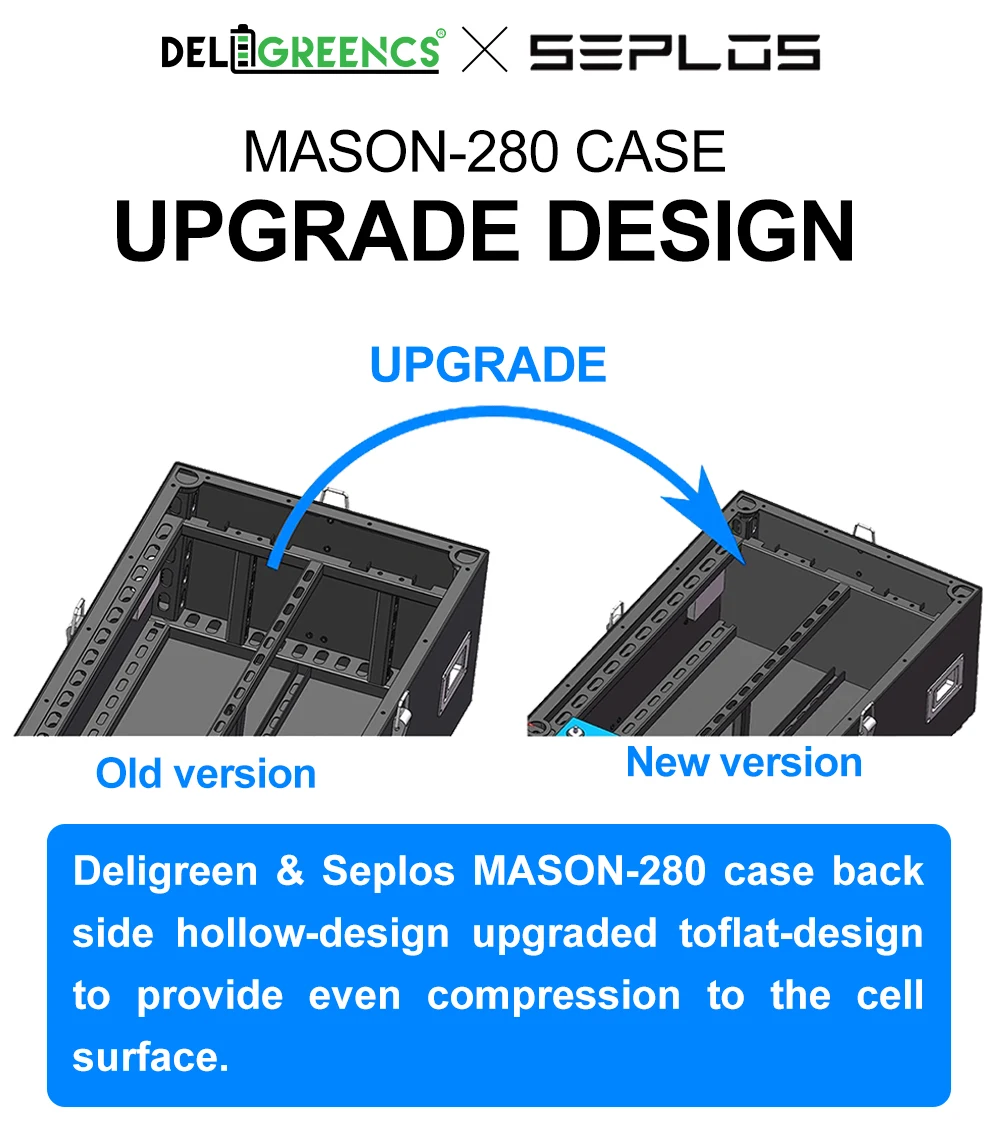 Seplos EU stock  new mason 280 3.0 vision seplos BMS 48V 16S 280ah/300ah BOX WITH SEPLOS BMS free shipping