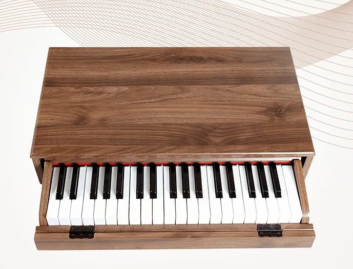 37-key Wooden piano drawer for children toys Electronic organ Music Baby mini size piano keyboard 37 keys for beginners