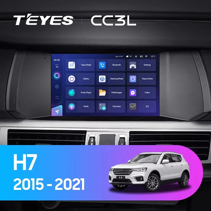 TEYES CC3L WIFI For GREAT WALL Hover Haval H7 1 2015 - 2021 Car Radio Multimedia Video Player Navigation stereo GPS Android 10