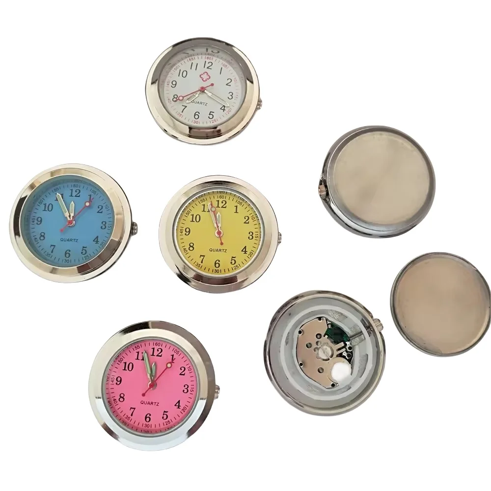 zinc alloy mini metal watch insert head fitups for nurse watch