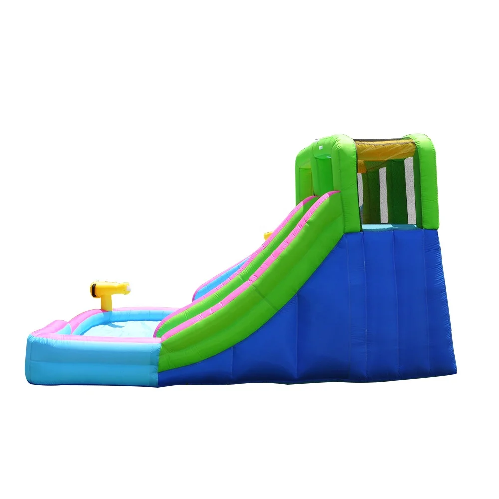 Safety joy nice pretty kid toy all ages oxford fabric slide inflatable castle inflatable bounce house jumping trampoline combo