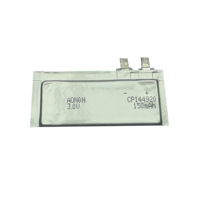 CP144920 150mah 3v Ultra thin battery li-mno2 soft battery lithium manganese dioxide soft battery