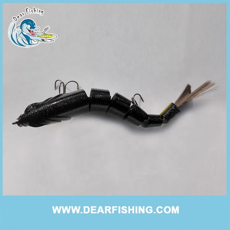 Factory direct artificial bait hard plastic ABS multi jointed swimbait for bass pike trout bulk fishing lures wholesale