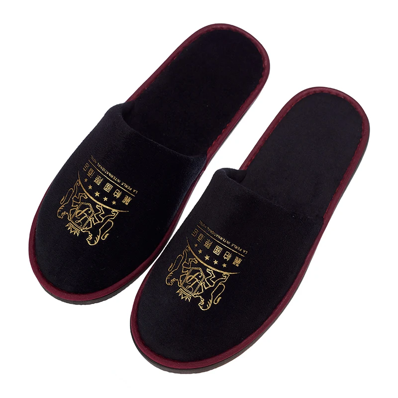 Hot Sale Wholesale Coral Fleece Hotel Spa Disposable Slippers Cheap Custom Slippers Hotel