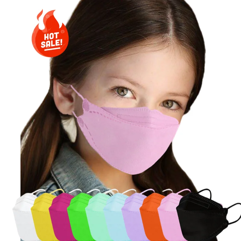 kf 94n face masks kf 94n mask adjustable kids baby 4 ply 4D cartoon cute customized fish KN95 mask for kids and children