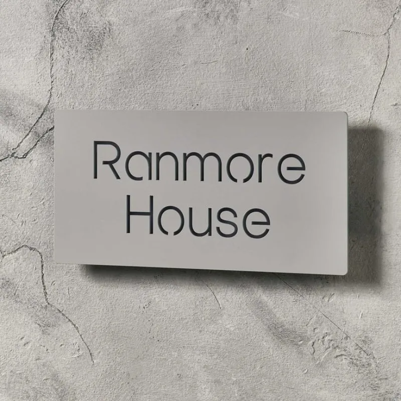 Custom Led house numbers Clear Acrylic Restroom Braille Toilet Door Plates Sign With Light For House Hotel Business