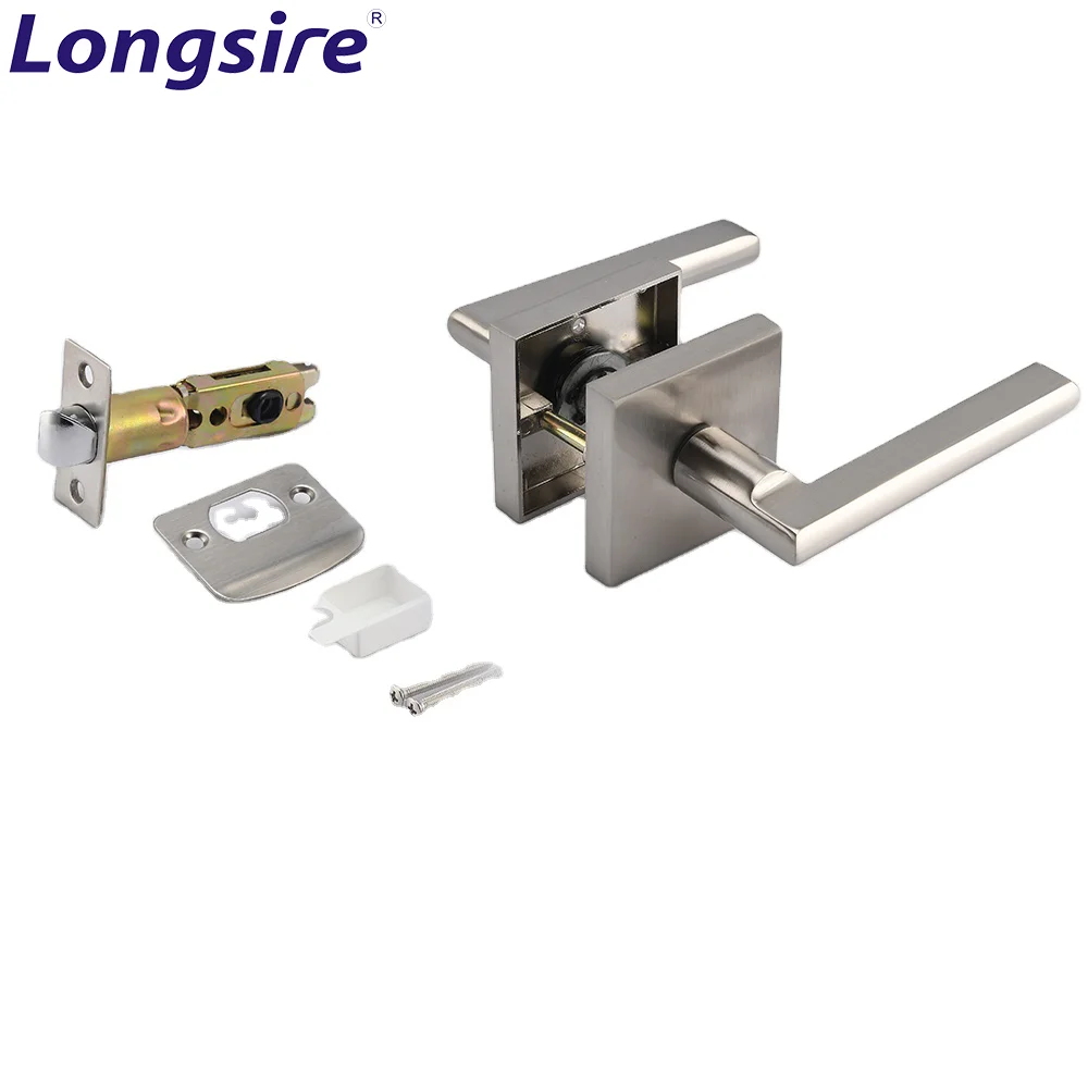 Safety Door Handle Locks Bedroom Door Lock Hardware Privacy Lever Handle Set for Home Bedroom