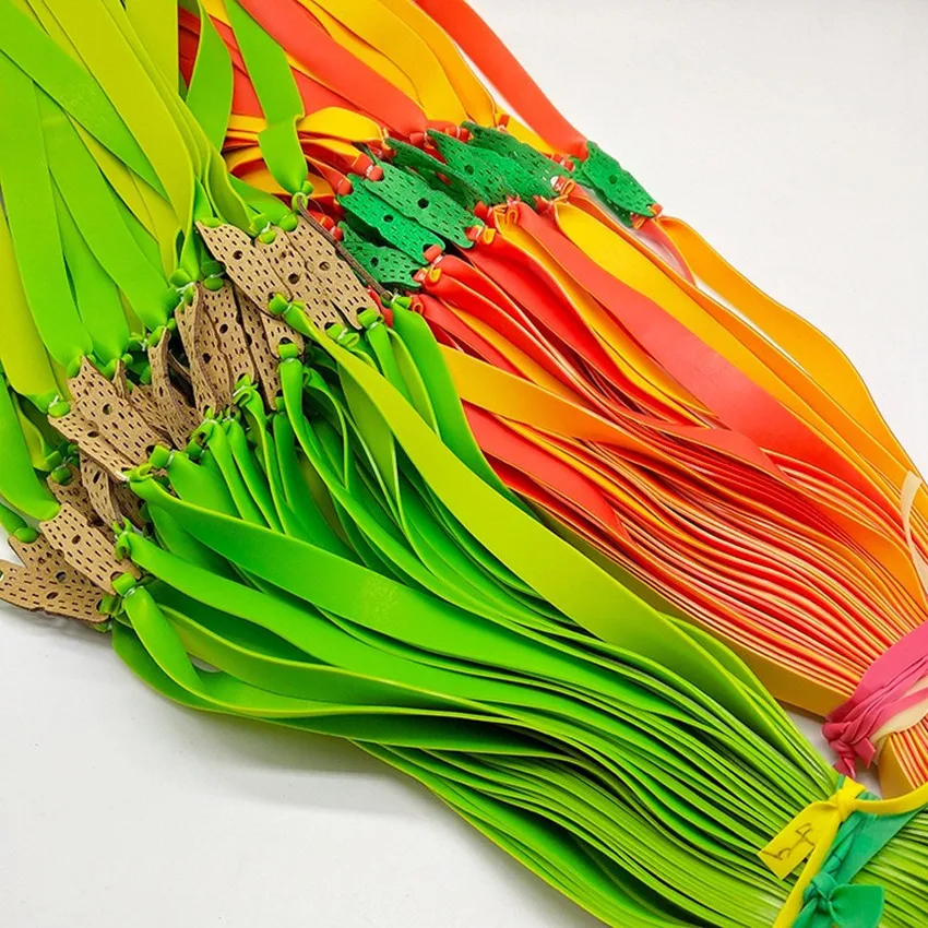 Wholesale customization flat rubber band for leather slingshot