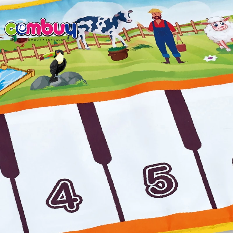 Музыкальный Игровой Коврик 2 в 1 обучающая история игрушки с педалью клавиатура пианино танцевальный коврик