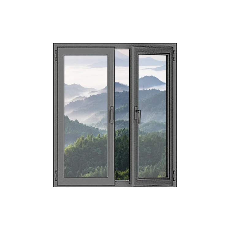 Modern impact resistant design Double glazed Windows soundproof upvc casement Windows