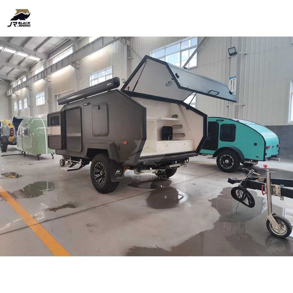 Походные фургоны Mini Lite Camper всплывающие крыши Rvs Campers Sprinter 4x4 закрытый трейлер крошечный буксировочный фургон для бездорожья