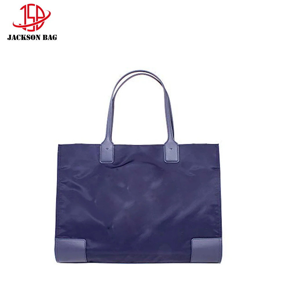 PU Leather Top Handles Nylon Leather WaterproofTote Bag Large Capacity Ladies Leisure Bag Multifunction 15Inch Laptop Case Bag