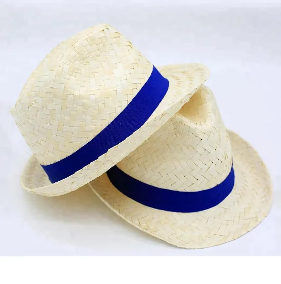 Cheap palm straw mexican sombrero hat cowboy floppy hat for summer