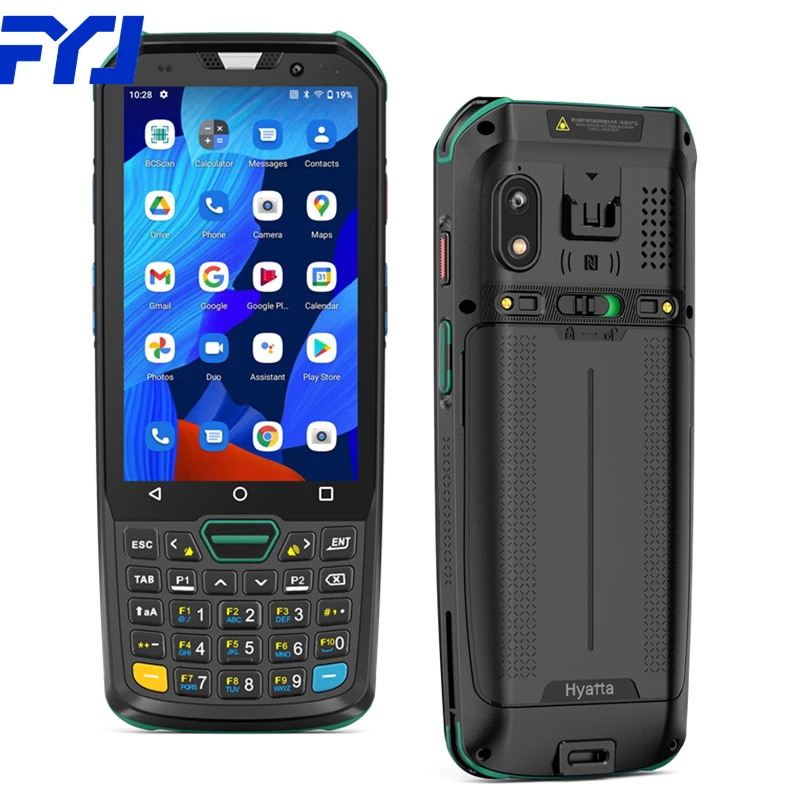 FYJ F9824 IP68 8-Core Android 1D/2D Barcode Scanner PDA/NFC Reader Pad Restaurant Logistic Smartphone Pocket Pc Pda With Key