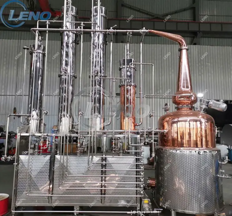 LENO 2020 Micro Vodka Whiskey Copper Distillery For Sale Distillation Equipment