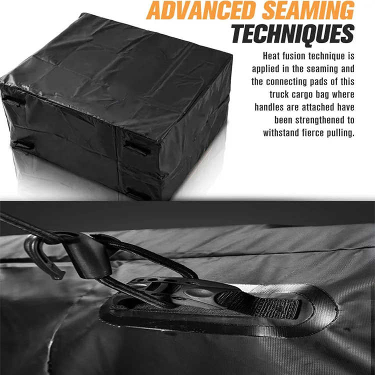 Heavy Duty Storage Bag Truck Cargo Bag 25.5 Cubic Feet Waterproof Truck Bed Bag For Any Truck