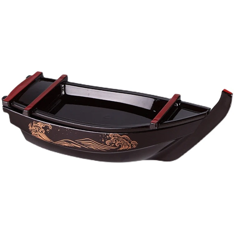 Wholesale Japanese Style ABS Kitchen Sushi Boat Display Tray for Restaurant and Hotel