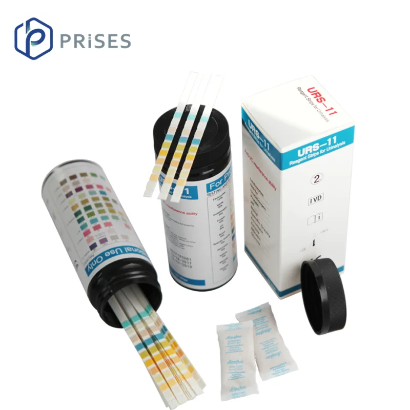 Leukocytes/Nitrite/Urobilinogen/Protein/pH/Blood/Specific Gravity/Ascorbate/Ketone/Bilirubin/Glucose Urinalysis Urine Test Strip