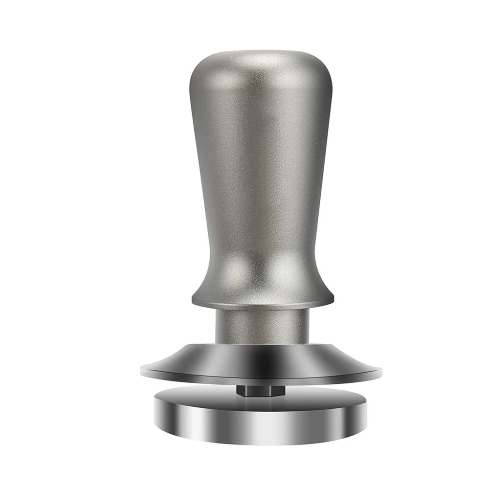 Barista Coffee Tamper Calibrated Spring Loaded Stainless Steel Flat Base Espresso Tamper