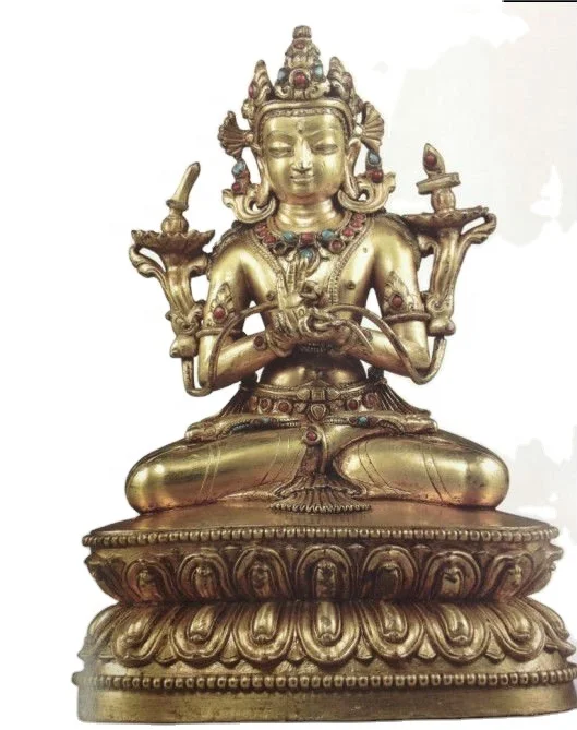 Shengye Sculpture Dojasenba Statue The Vajrayana Buddha statue of Tibetan Buddhism Purifies the bronze Buddha statue of India