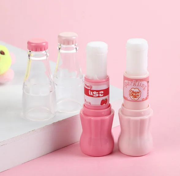 Cute creative cola kawaii shape washable school white glue PVA stick craft art scrapbooking permanent solid