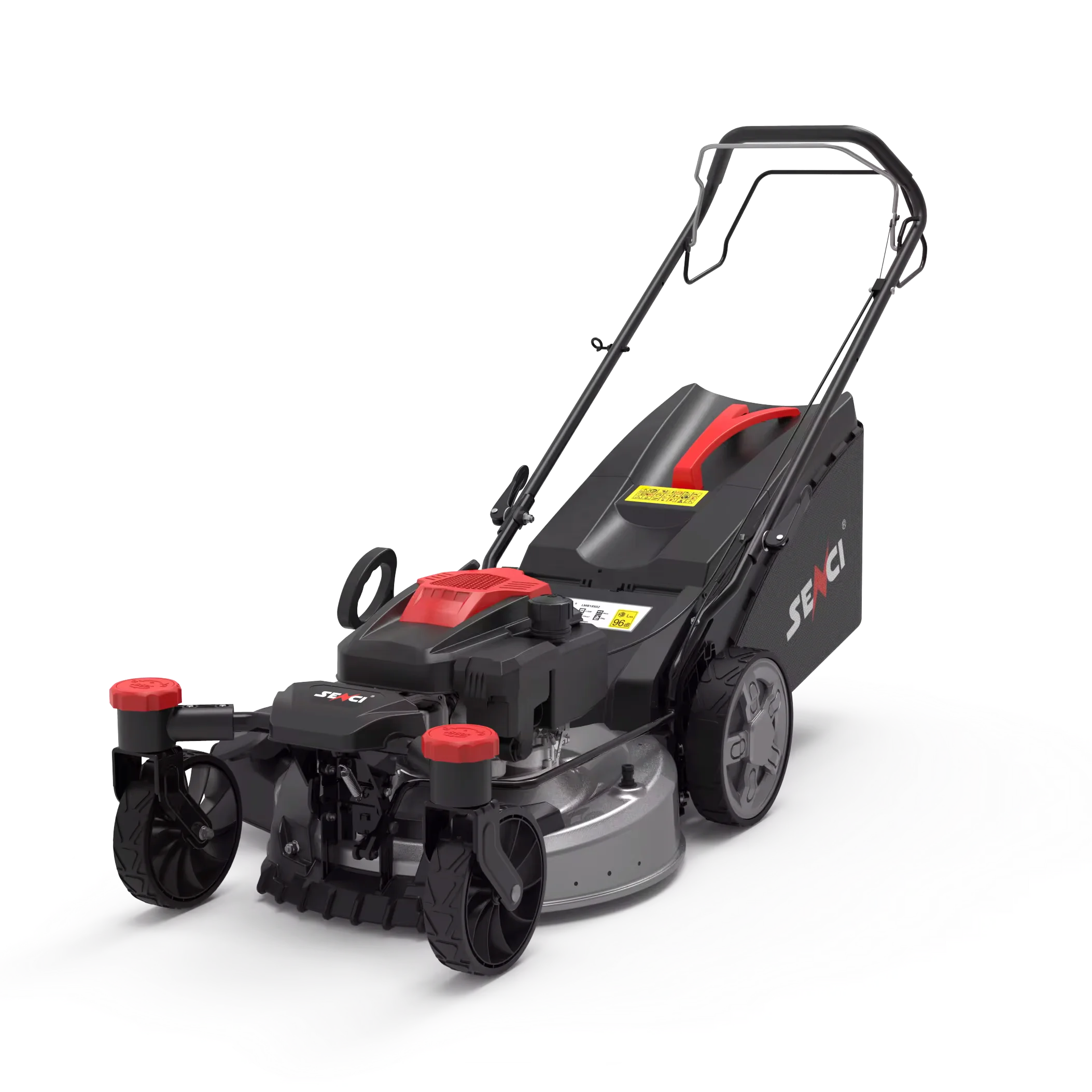 Senci 21 inch portable zero turn wheels petrol push lawn mower