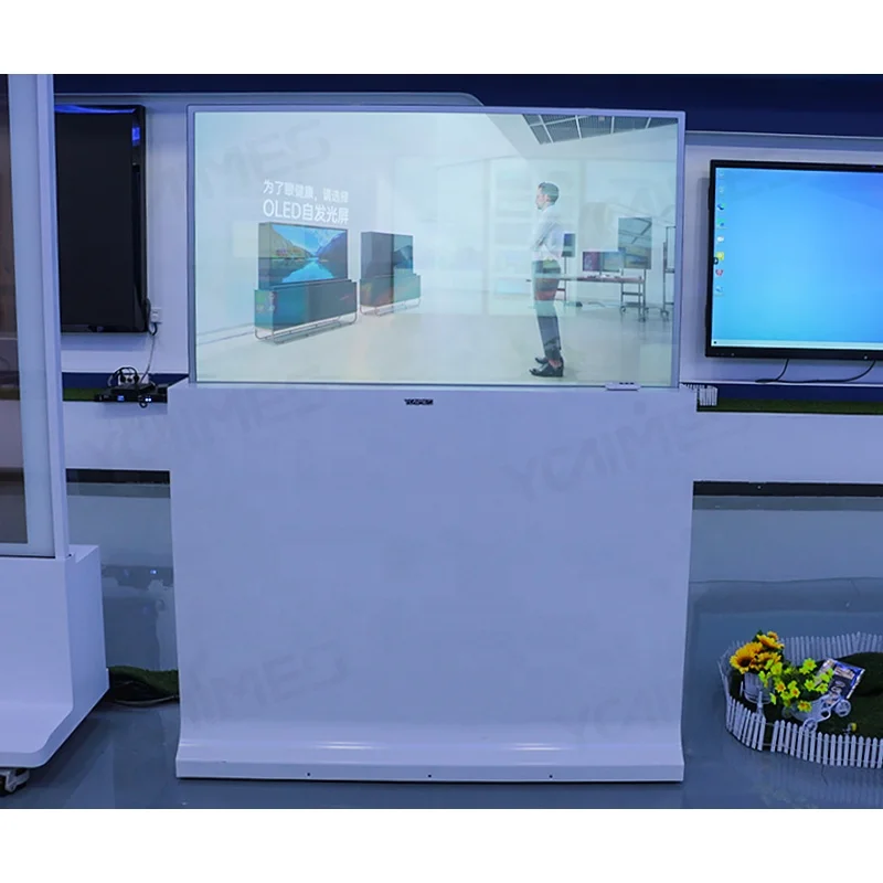 55 дюймов OLED TV LG Панель Прозрачный ТВ прозрачный Oled-экран внутренний информационный киоск