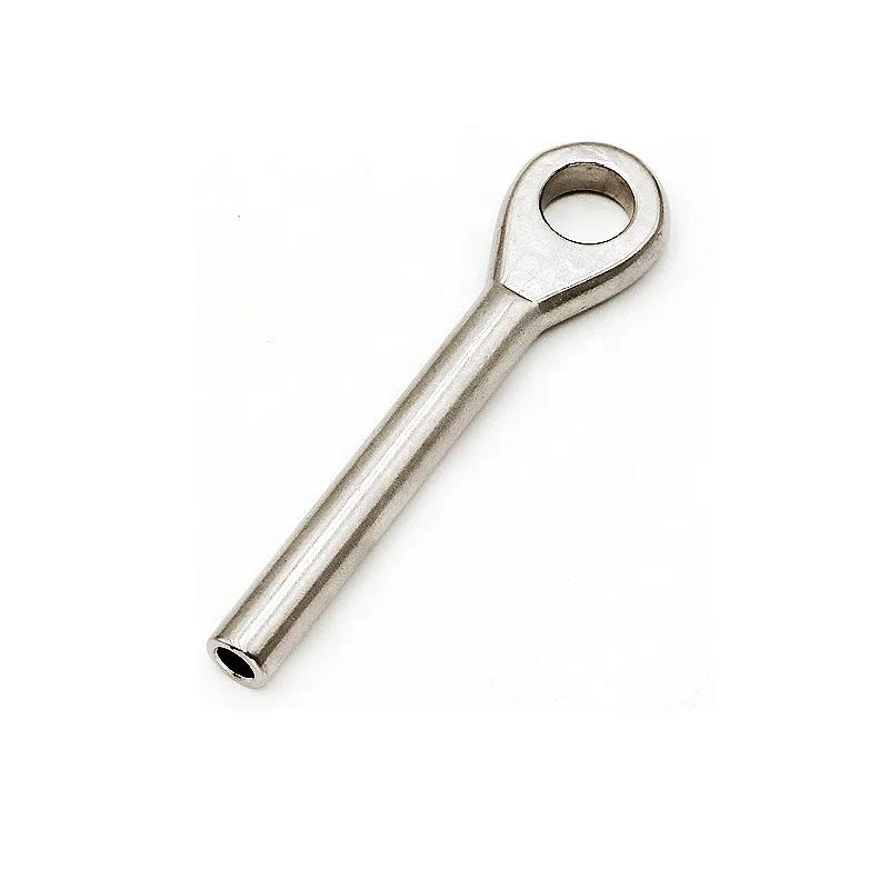 Rigging Hardware Stainless Steel Deck Cable Railing Kit Swage Eye Terminal End Fitting US Type Eye End for Wire Rope