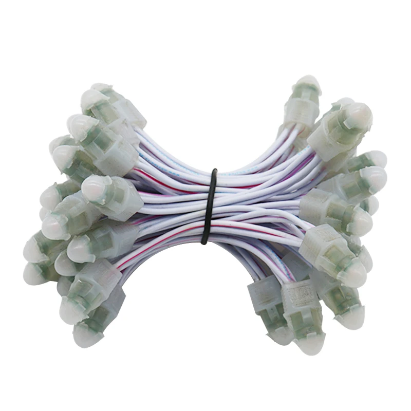 12 мм светодиодный пиксель 0,15 Вт 50 шт. на струну водонепроницаемый IP67 Светодиодный пиксельный свет