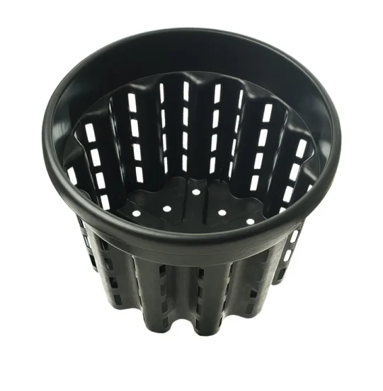 Anti Spiral Root Building Round Pot Plastic Net Air Pruning Grow Pots For Greenhouse