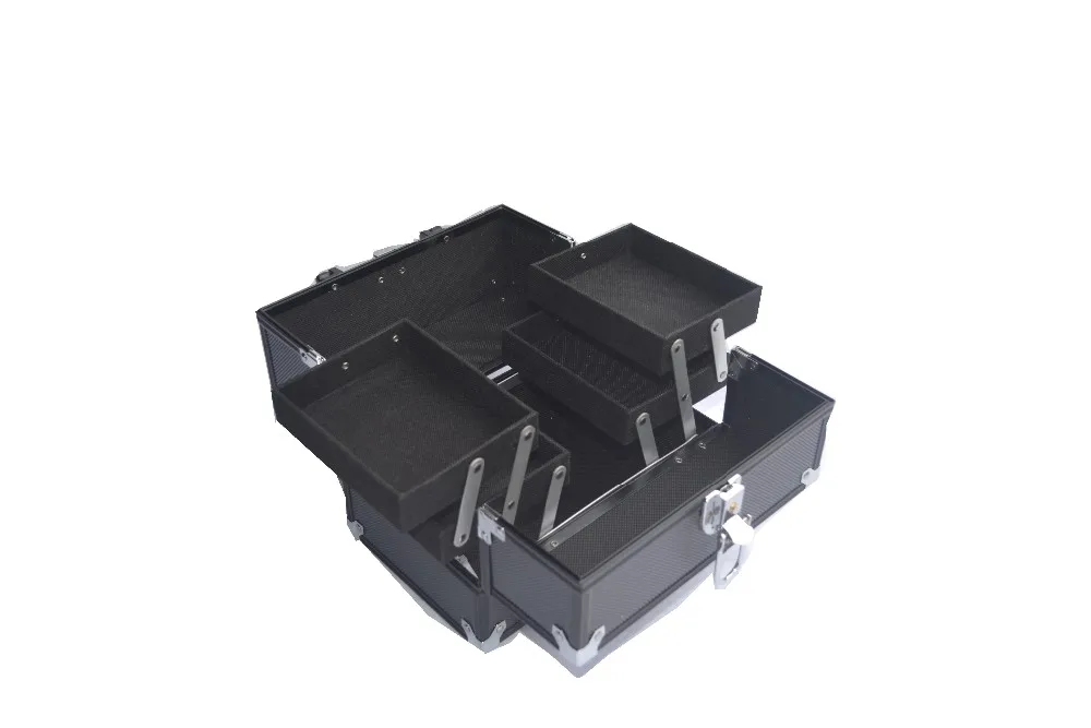 Aluminum Makeup Tool  Vanity Multifunction  Maleta De Maquillaje Profesional  ABS Cosmetic Case