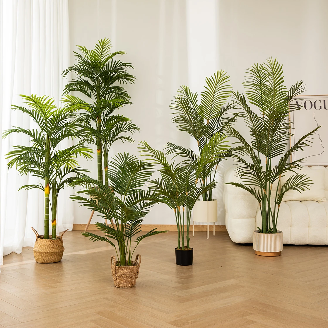 China Factory  Artificial Palm Tree Faked Faux Palm Tree Plants Bonsai for Home Garden Supermarket decoration
