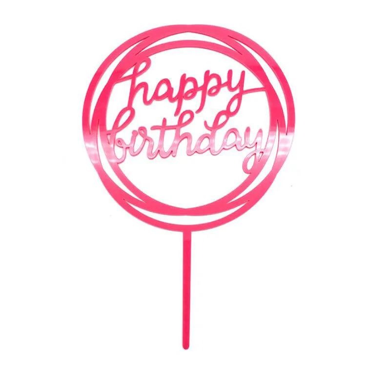 XINLU различные цвета, Топпер для торта на день рождения, акриловые буквы, золотые, серебряные, синие украшения для торта на день рождения, товары для вечеринок