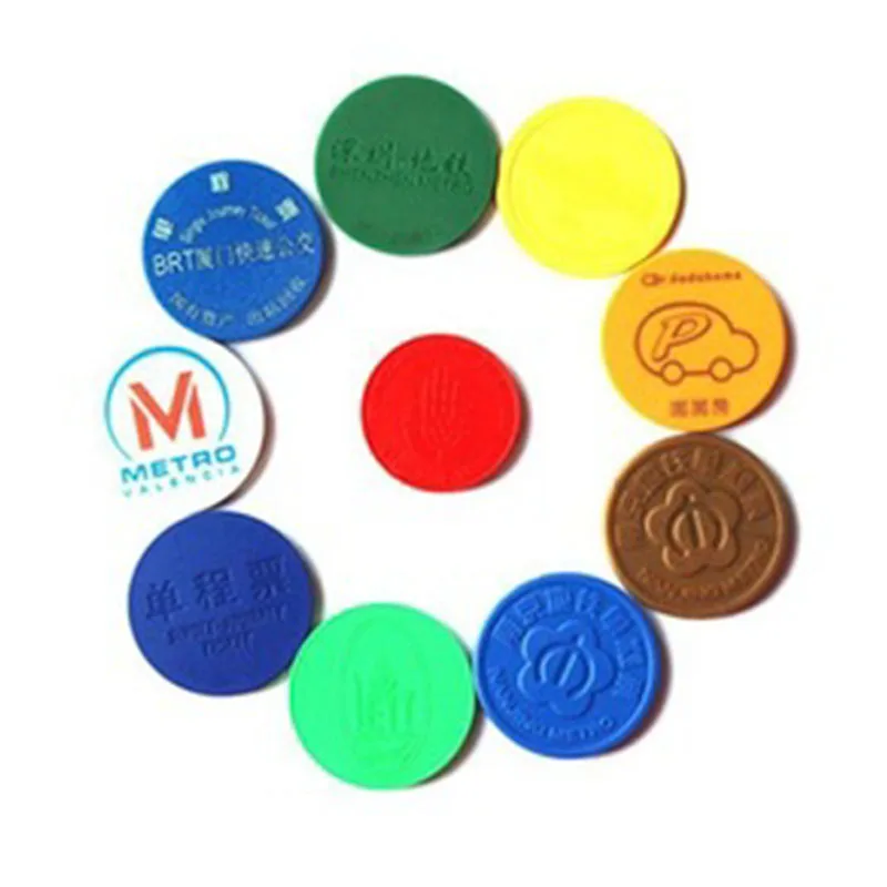 Free sample Waterproof Access Control Card RFID Coin Tag for Metro Subway Token 125khz Rfid Tags