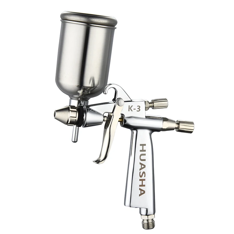 Mini Air Compressor Pneumatic Automotive Paint Hand Held Gravity Spray Gun Painting With Cup