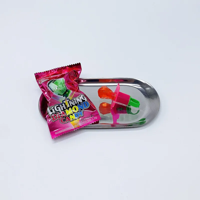 OEM Fruit Flavor diamond Ring Light candy