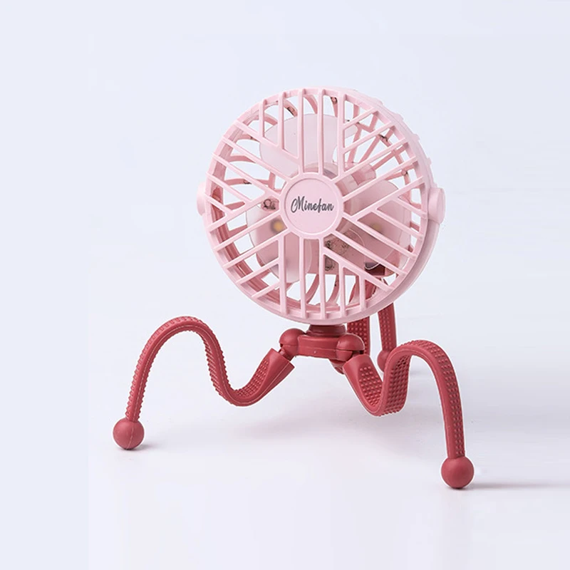 Оптовая продажа, Персональный вентилятор для детской коляски, портативный Настольный ручной мини-вентилятор для кровати с usb для лета