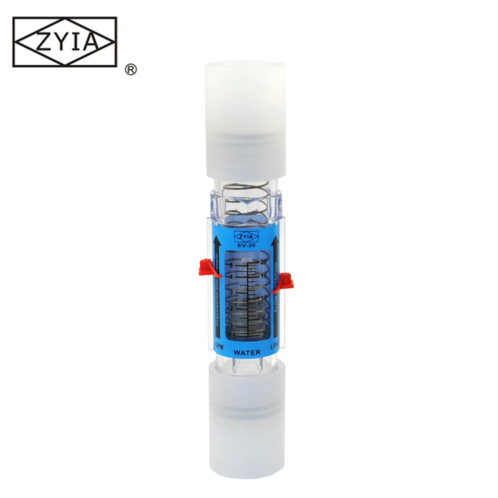 High performance easy view inline plastic tube type water flowmeter ( Any Positon Installation)