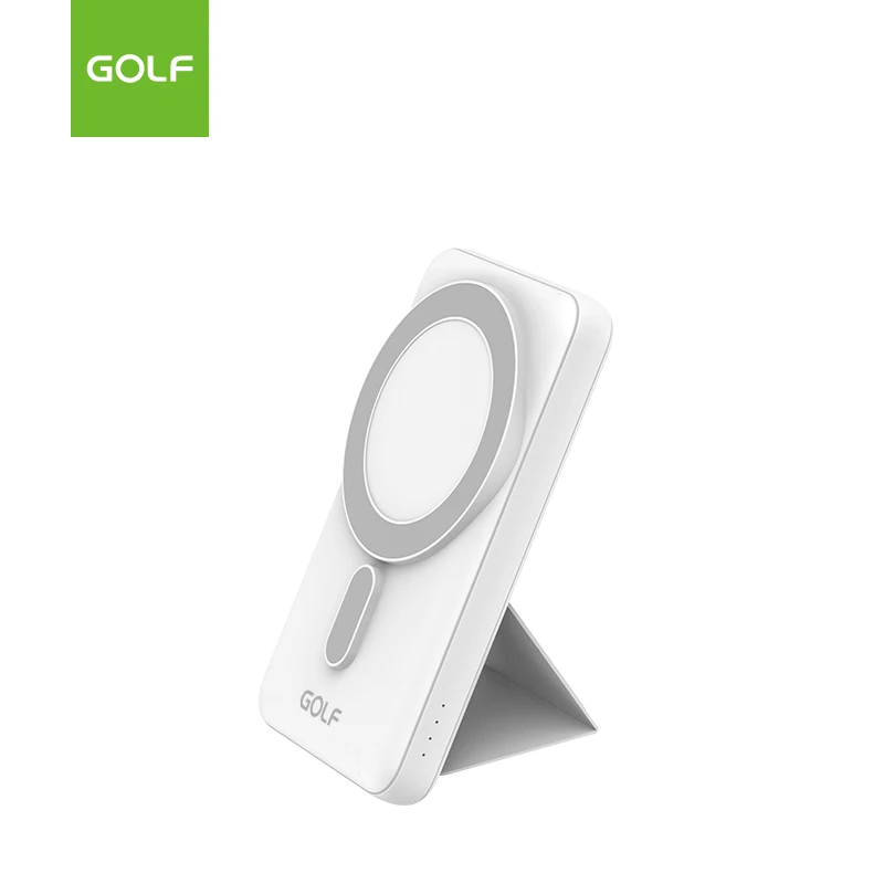 GOLF Factory OEM  Small Slim Power Battery Pack PD 20W Fast Charging Lithium Magnetic Wireless Power Bank 50000mAh OEM