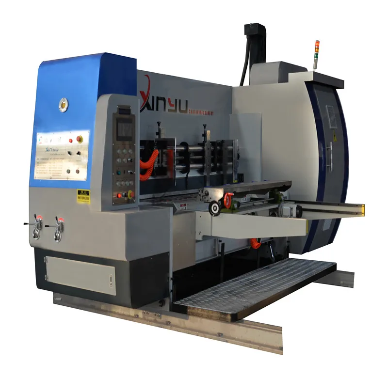High definition printing slotting rotary die cutting  carton box making machine