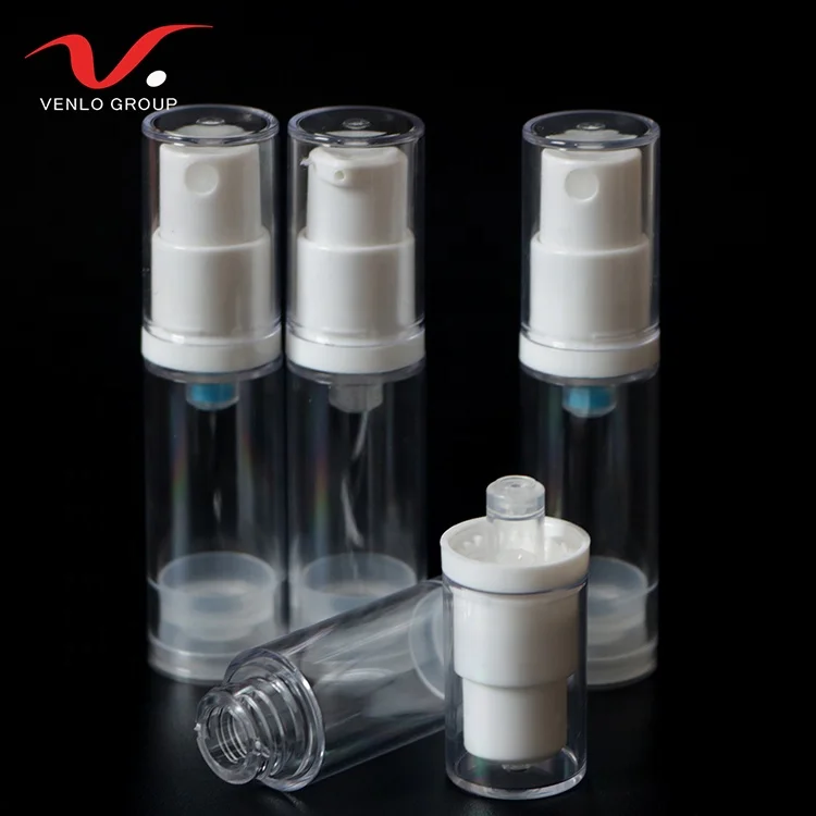 Empty Refillable Plastic Airless Vacuum Pump Bottle Cream Lotion Sample Packing Toiletries Liquid Storage Container