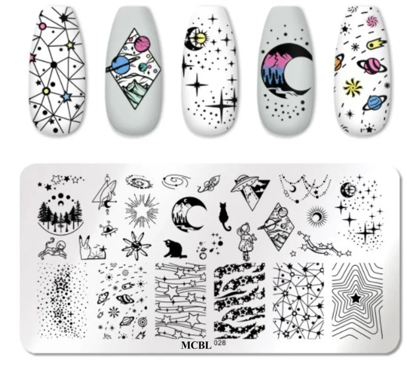 Guangzhou Supplier Offers Custom Anime Theme Nail Stamping Plate Stainless Steel Nails