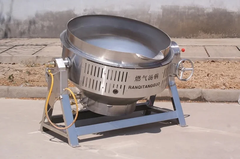 Hot Selling 100l industrial steam gas electric heating double jacketed kettle