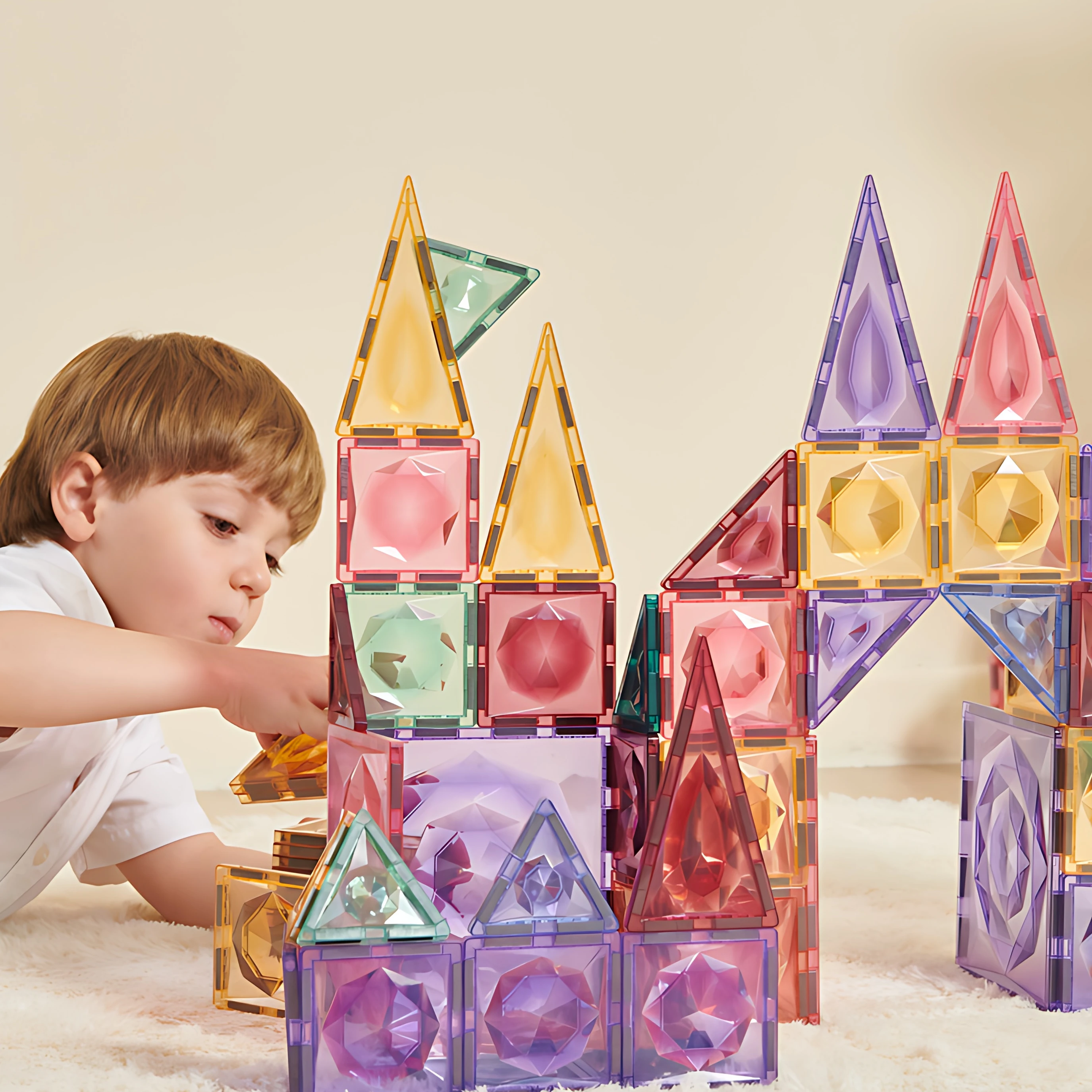 Educational Bricks Stronger Rivet Magnets Wisdom Toys Sets Magnetic Tiles Building Block Kids Gift