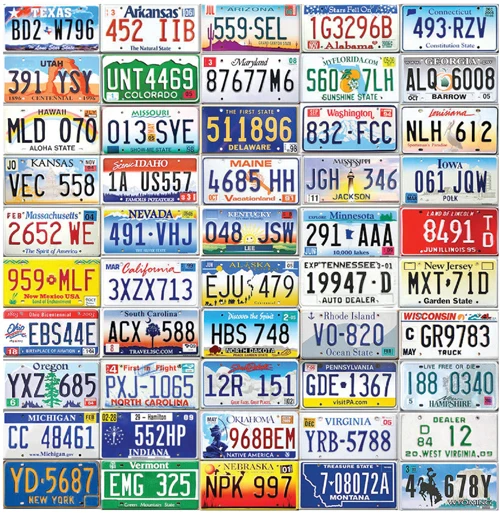 Factory Price Custom Decor Metal Aluminum Decorative License Plate Car Number Plate
