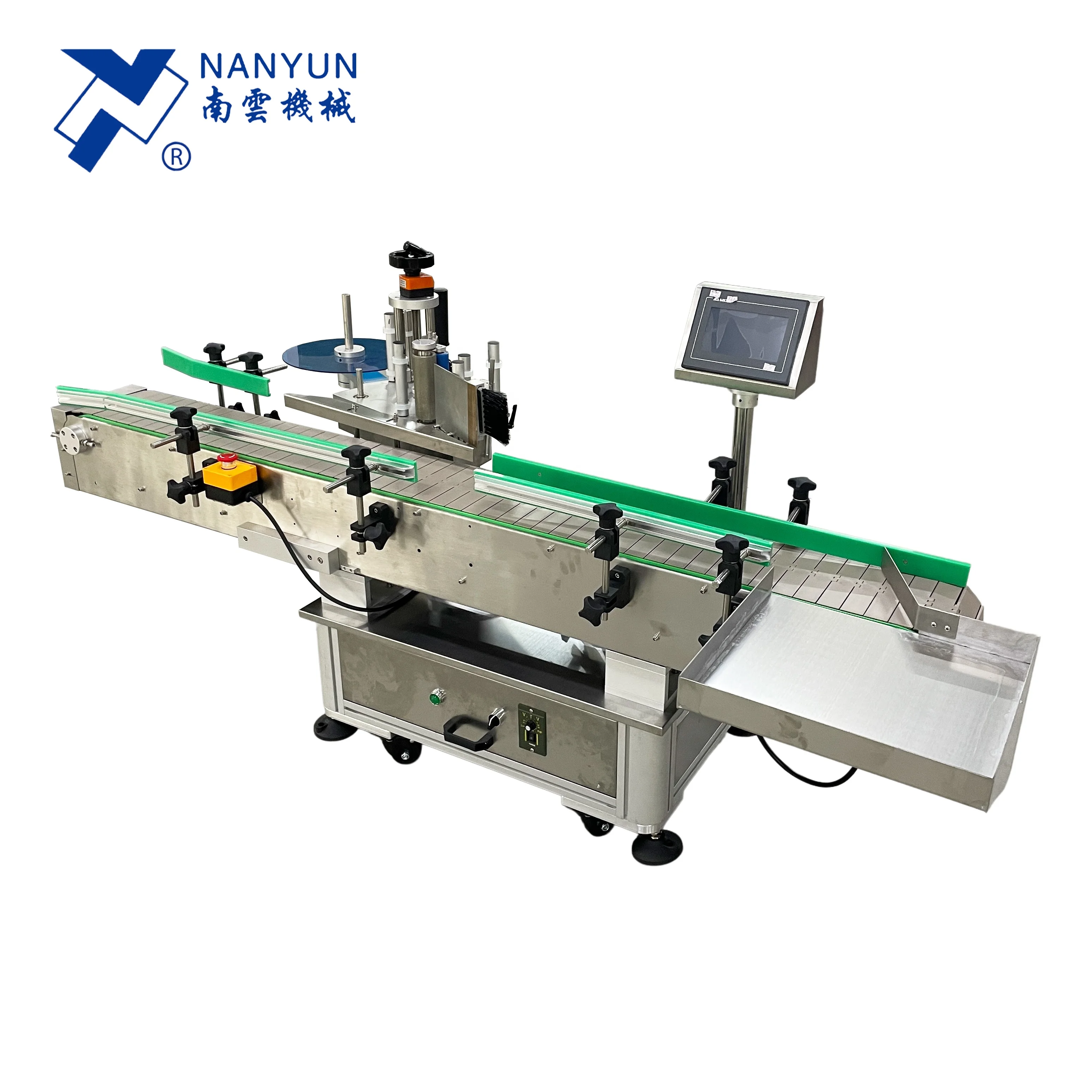 NY-822S  Side Labeling Machine For Square Bottles Flat Box Carton Case With Thermal Transfer Over printer