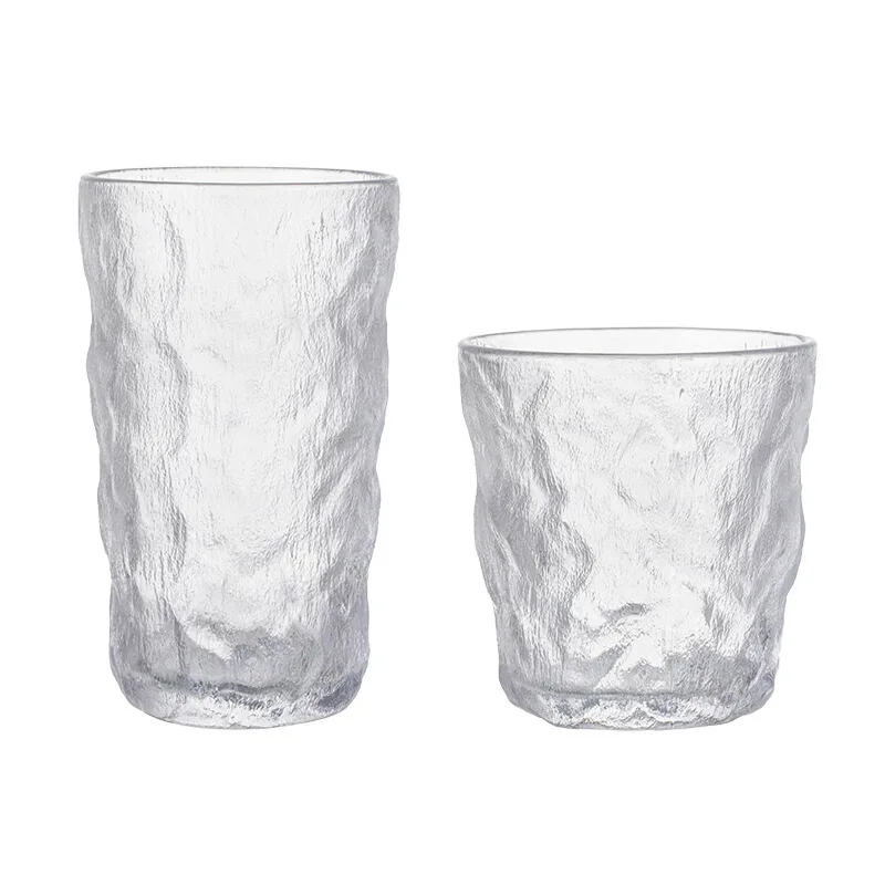 Low Price 300ml 350ml Guaranteed Quality New Glacier Pattern Glass Beer Beverage Cup